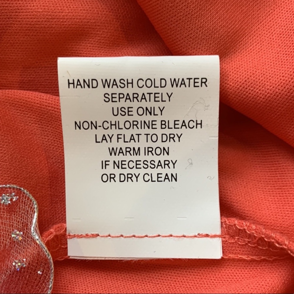 Rabbit Rabbit Rabbit Designs Coral Sheath Embroidered Lace Dress Women's Size 5 - Picture 2 of 9